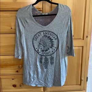 Petrol Great American Spirit 3/4 Sleeve Shirt